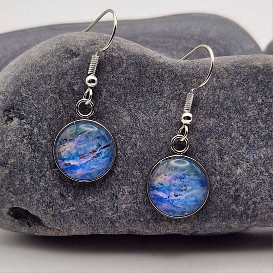 Blue haze  drop Earrings.