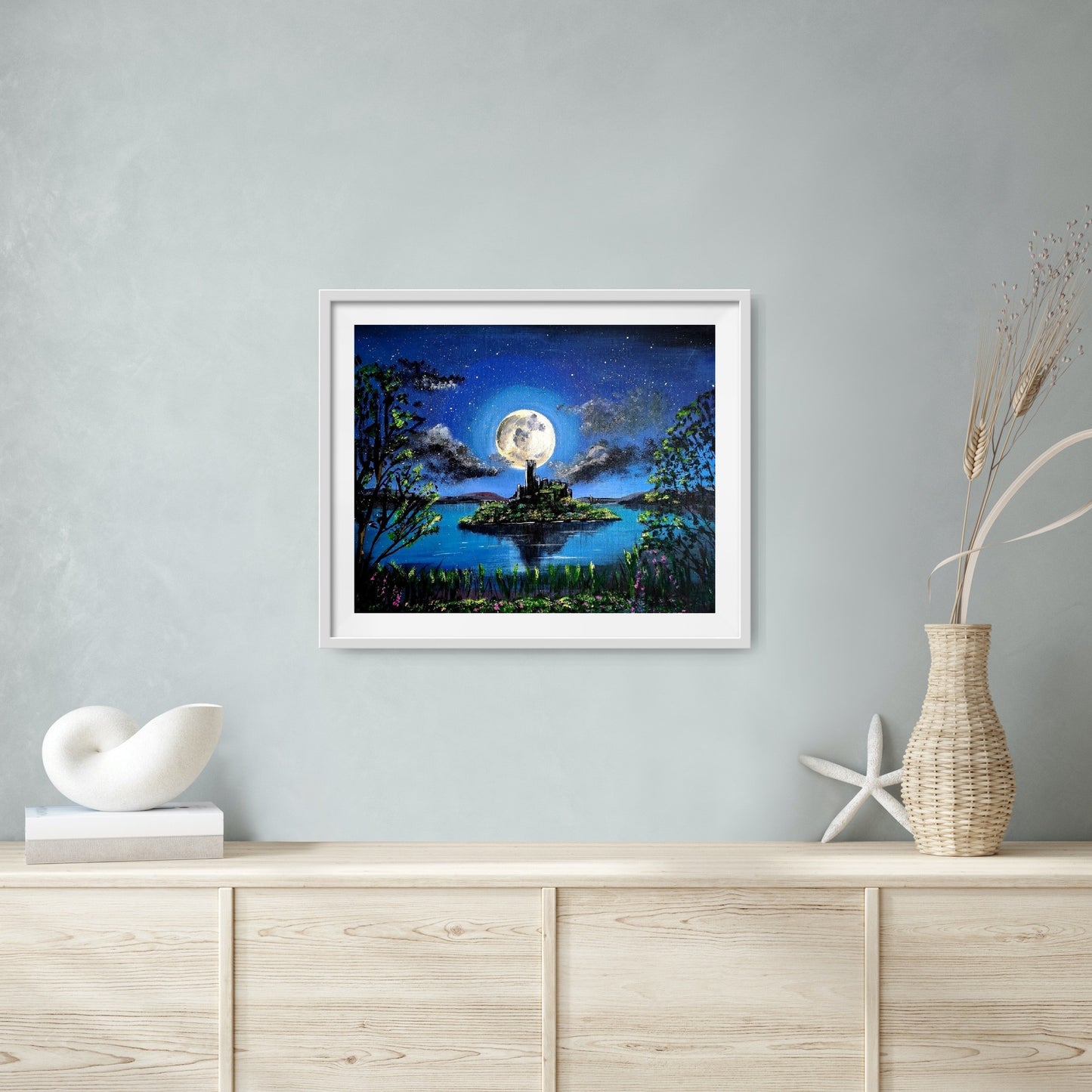 " Full moon over lough key" Limited edition print