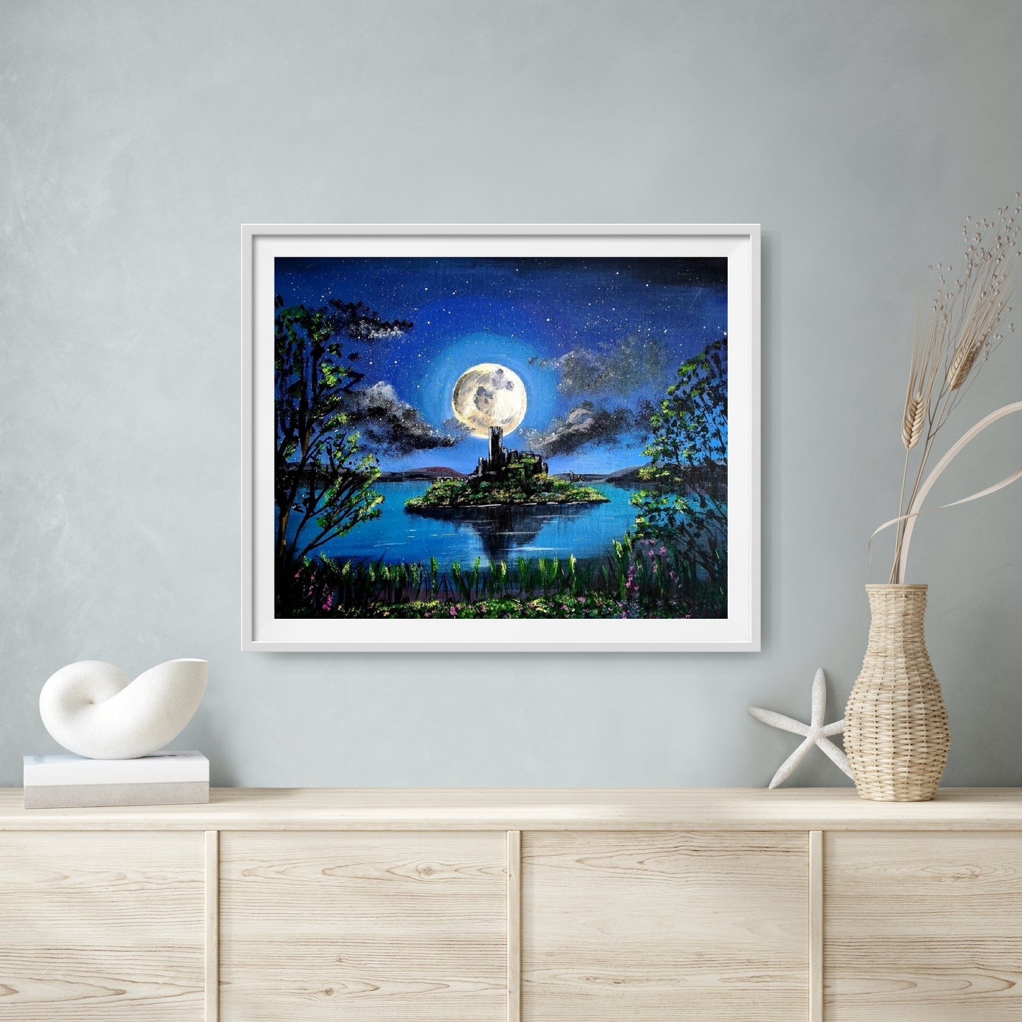 " Full moon over lough key" Limited edition print