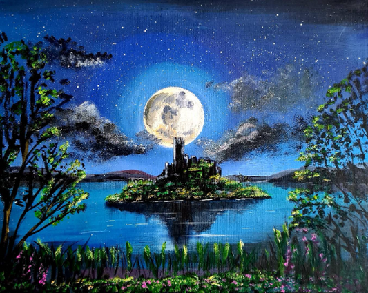 " Full moon over lough key" Limited edition print